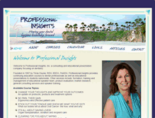 Tablet Screenshot of professionalinsightsinc.com